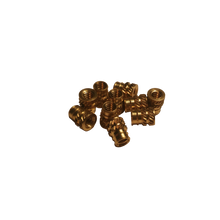 Load image into Gallery viewer, #4-40 Long Brass Threaded Inserts