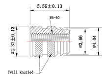 Load image into Gallery viewer, #4-40 Long Brass Threaded Inserts