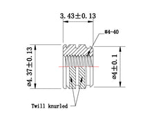 Load image into Gallery viewer, #4-40 Short Brass Threaded Inserts