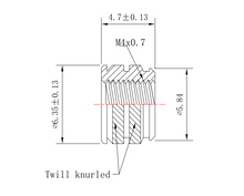 Load image into Gallery viewer, M4-0.7 Short Brass Threaded Inserts