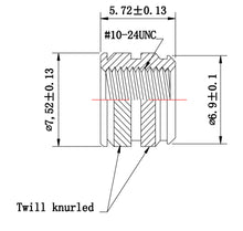 Load image into Gallery viewer, #10-24 Short Brass Threaded Inserts