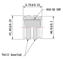Load image into Gallery viewer, #10-32 Short Brass Threaded Inserts