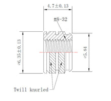 Load image into Gallery viewer, #8-32 Short Brass Threaded Inserts