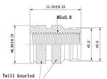 Load image into Gallery viewer, M5-0.8 Long Brass Threaded Inserts