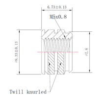 Load image into Gallery viewer, M5-0.8 Short Brass Threaded Inserts