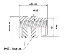 Load image into Gallery viewer, M6-1.0 Long Brass Threaded Inserts