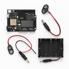 Load image into Gallery viewer, [initeq] UNO R4 WiFi Compatible Starter Power Bundle 9V Battery AA Holder DC