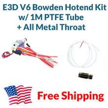Load image into Gallery viewer, 24V V6 J-head Bowden Hotend Kit 1.75 + All Metal Throat + 1M Tubing USA Ship