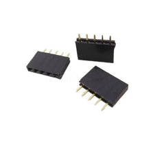 Load image into Gallery viewer, 10Pcs 2.54mm Pitch 0.1 1x5 5 Pin 5p Female Dupont Header Thru Hole Headers 10x
