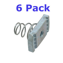 Load image into Gallery viewer, 6pcs 3/8-16 Strut Channel Nuts Short Spring Unistrut Superstrut 3/8"