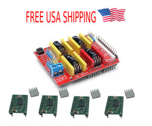 Load image into Gallery viewer, Arduino CNC Shield Kit - UNO Board + 4x A4988 Drivers Package Deal