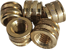 Load image into Gallery viewer, 1/2"-28 Short Brass Heat Set Inserts for 3D Printing — Initeq Durathread
