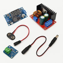 Load image into Gallery viewer, DC Power Lab Kit Buck Boost Converter INA219 Current Sensor 9V Battery ESP32 UNO