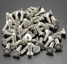Load image into Gallery viewer, (20) #5 5-40 #5-40 5/16 5/16" Stainless Hex Socket Cap Flat Head Machine Screws