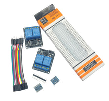 Load image into Gallery viewer, 2x Dual 2 Channel 5V Relay Module + Logic Level Converter Raspberry Pi + Arduino
