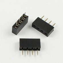 Load image into Gallery viewer, 20Pcs 2.54mm Pitch 0.1 1x4 4 Pin 4p Female Dupont Header Thru Hole Headers 20x