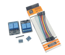 Load image into Gallery viewer, 2x Dual 2 Channel 5V Relay Module + Logic Level Converter Raspberry Pi + Arduino