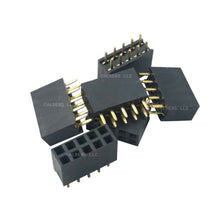 Load image into Gallery viewer, 10Pcs 2.54mm Pitch 0.1 0.1" 2x5 10 Pin 10p Female Dupont Header Through Hole USA