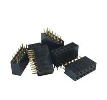 Load image into Gallery viewer, 10Pcs 2.54mm Pitch 0.1 0.1" 2x7 14 Pin 14p Female Dupont Header Through Hole USA