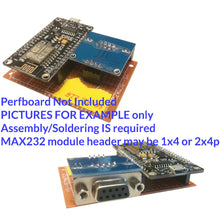 Load image into Gallery viewer, ESP8266 NodeMCU + MAX232 RS-232 Converter ESP-Link Serial Wifi Gateway Kit