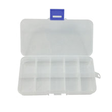 Load image into Gallery viewer, 4pcs 10 Compartment Clear Plastic Organizer Assortment Box 2x5 Grid Container US