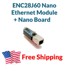 Load image into Gallery viewer, 2pcs Ethernet Shield With Nano Clone LAN Network Module Arduino Mini Adapter SPI