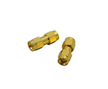 Load image into Gallery viewer, 2-Pack SMA Male to Male Gold Plated Coupler Gender Changer SMA MM Male-Male USA