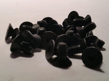 Load image into Gallery viewer, (20) M5 M5-0.8 M5x8 8 8mm Black Oxide Hex Socket Cap Flat Head Machine Screws
