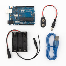 Load image into Gallery viewer, [initeq] UNO R3 Compatible Starter Power Bundle 9V Battery AA Holder DC Barrel