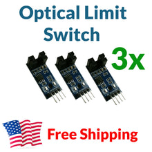 Load image into Gallery viewer, 3pcs IR Optical Limit Switch Endstop Tachometer Speed Sensor Module for Arduino