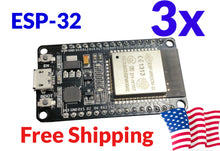 Load image into Gallery viewer, 3Pcs ESP32 ESP-32 REV1 Dev Board Wifi Bluetooth Module WROOM Arduino IDE Compat.