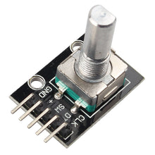 Load image into Gallery viewer, 5pcs KY-040 Rotary Encoder Module Knob Push Button w Theaded Shaft + Nut Arduino