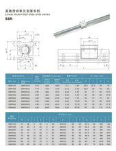 Load image into Gallery viewer, SBR 16 20 SBR16 SBR20 Linear Guide Rail Fully Supported Rod 300mm - 1000mm 500mm