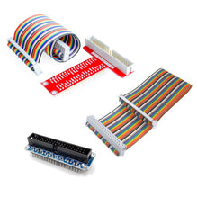 Load image into Gallery viewer, 2pcs Raspberry Pi GPIO Breakout Board Breadboard Adapter T Shape + Straight