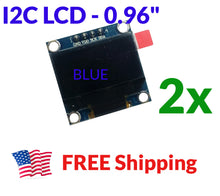 Load image into Gallery viewer, 2-Pack 0.96" OLED Display I2C 128x64 SSD1306 for Arduino ESP32 — Initeq