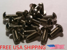 Load image into Gallery viewer, 50pcs #4-40 1/8 Stainless Button Head Allen Hex Socket Cap Machine Screws #4 Hd