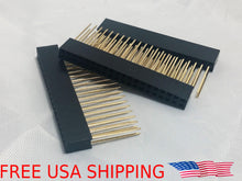 Load image into Gallery viewer, 9X Raspberry Pi Stacking GPIO Header 2x20 40P 40 pin 2.54 Female Extra Long Pins