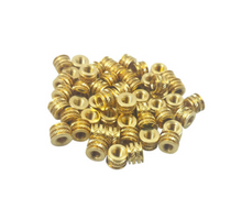 Load image into Gallery viewer, #6-32 Short Brass Threaded Insert