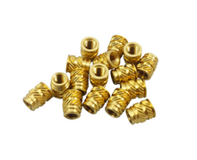 Load image into Gallery viewer, M3-0.5 Long Brass Threaded Inserts