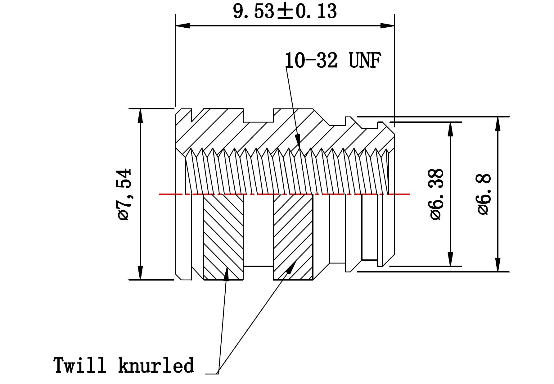 Groov-Pin Brand Brass Threaded Inserts - 10-32 Thread Size, 50 Pieces